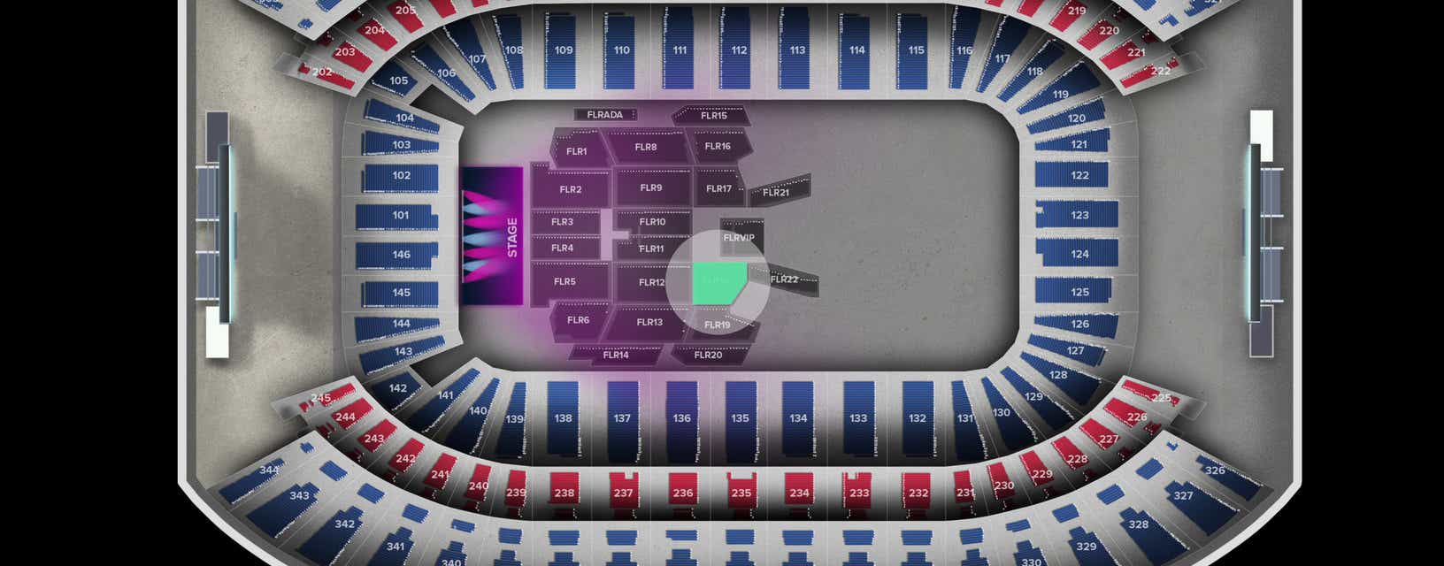 Seat view from Floor