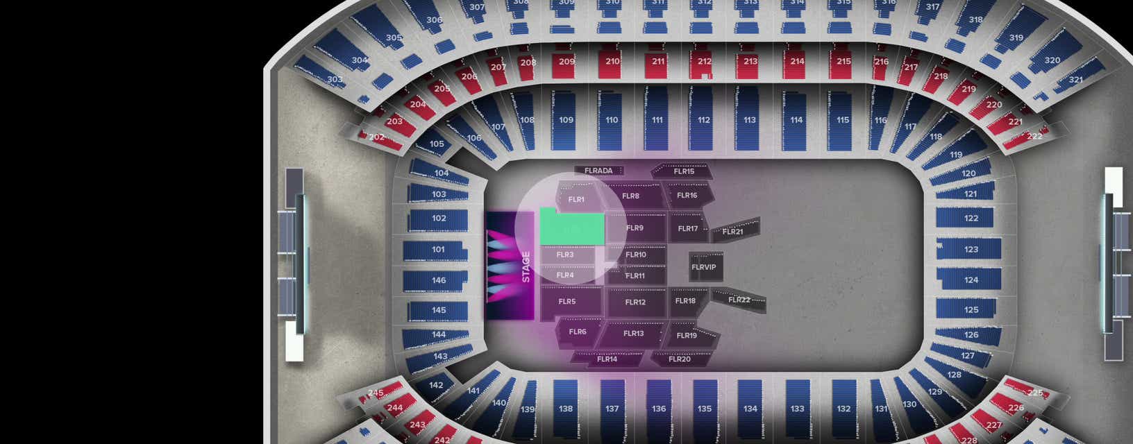 Seat view from Floor