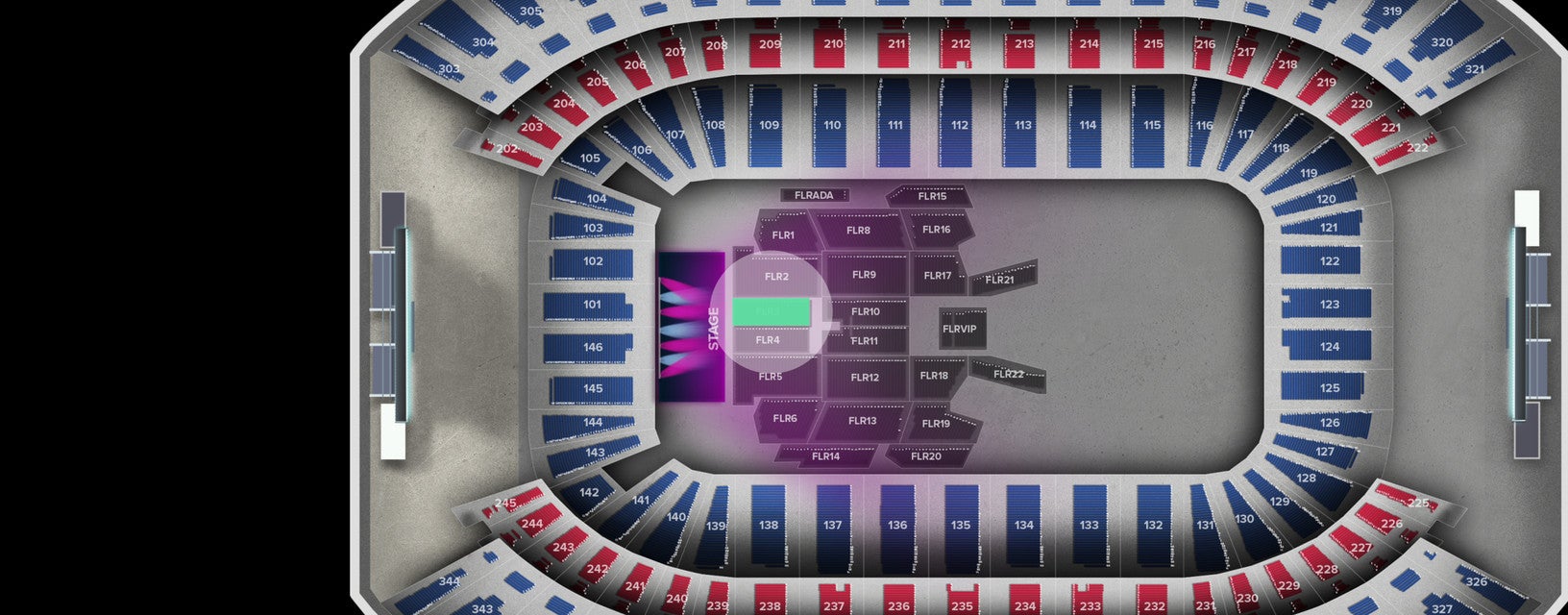 Seat view from Floor