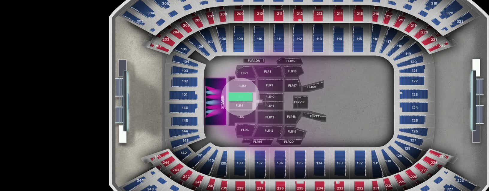Seat view from Floor