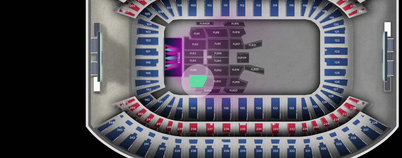 Seat view from Floor