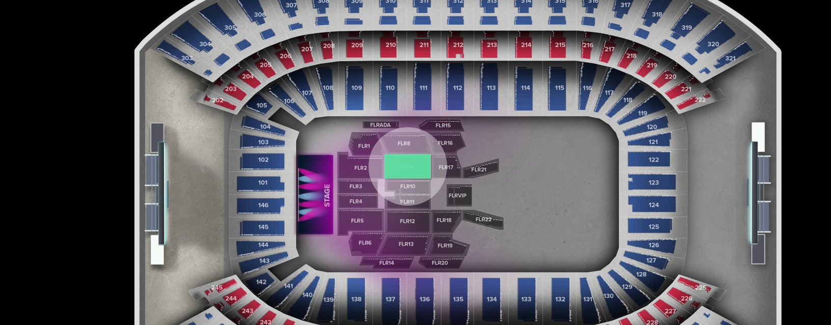 Seat view from Floor