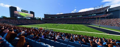Seat view from Sideline
