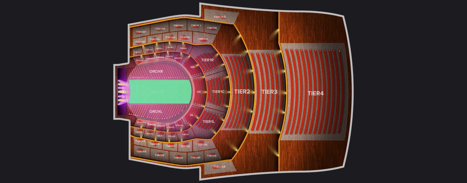 Seat view from Orchestar Center