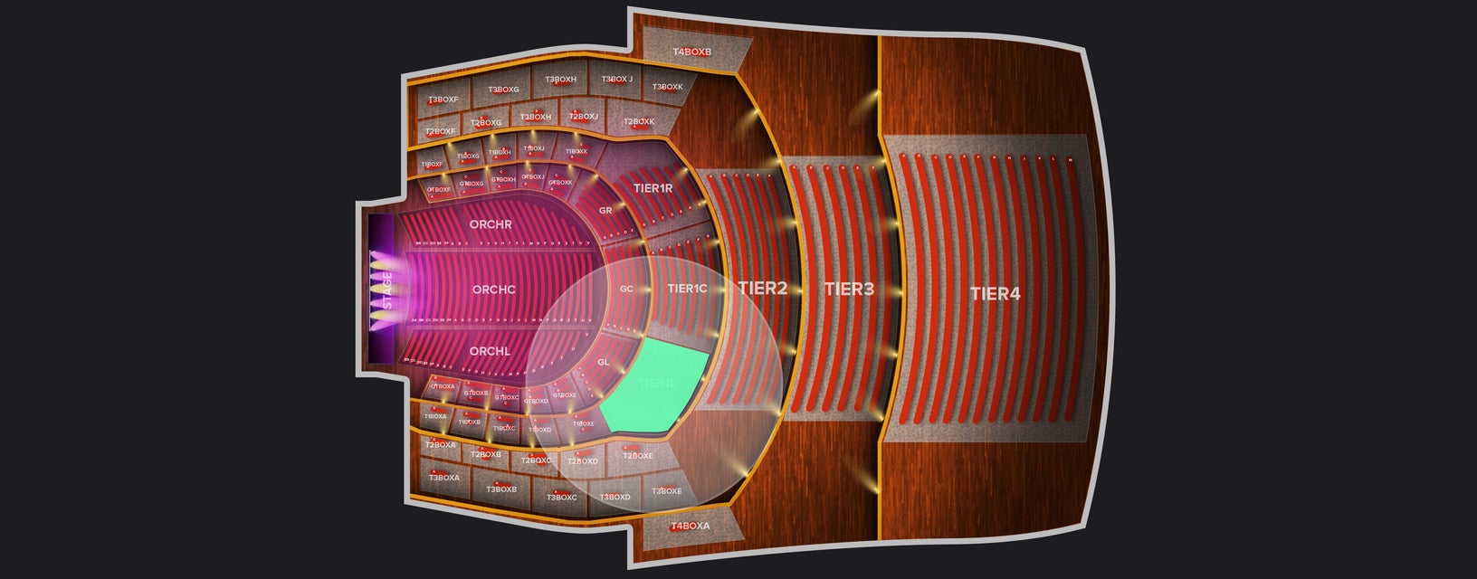Seat view from 