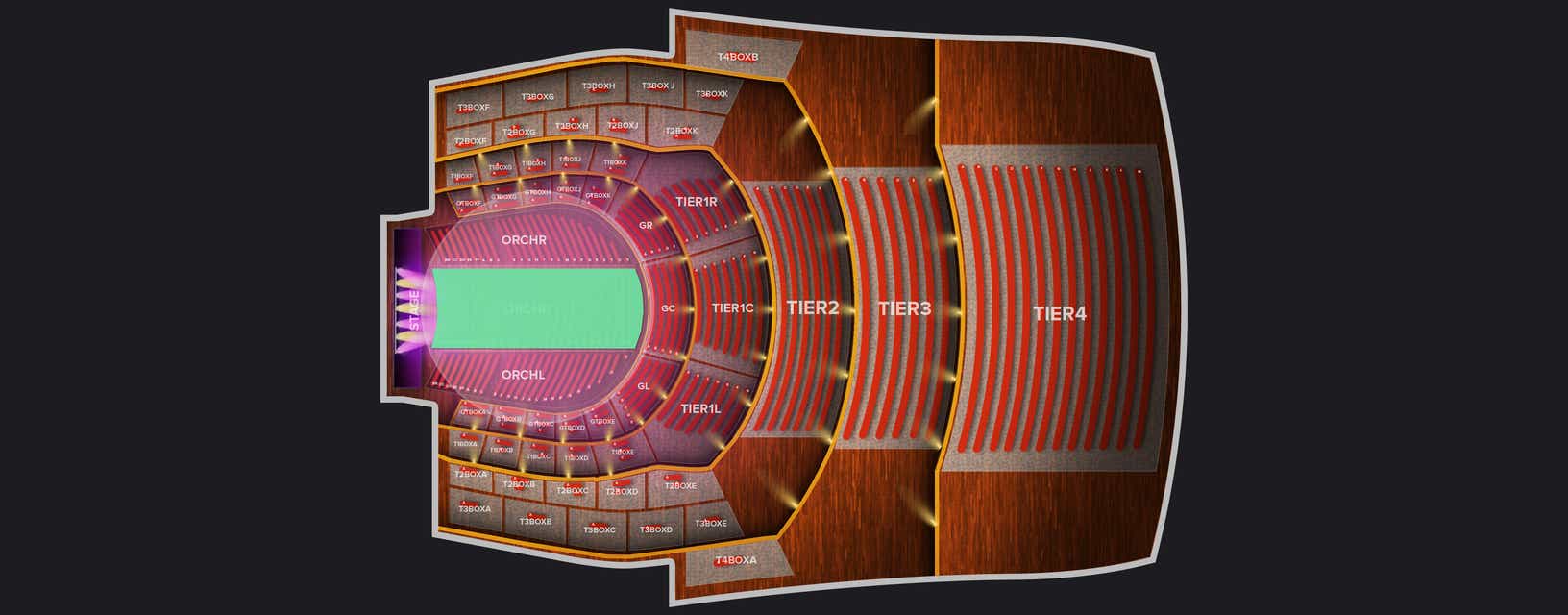 Seat view from Orchestar Center