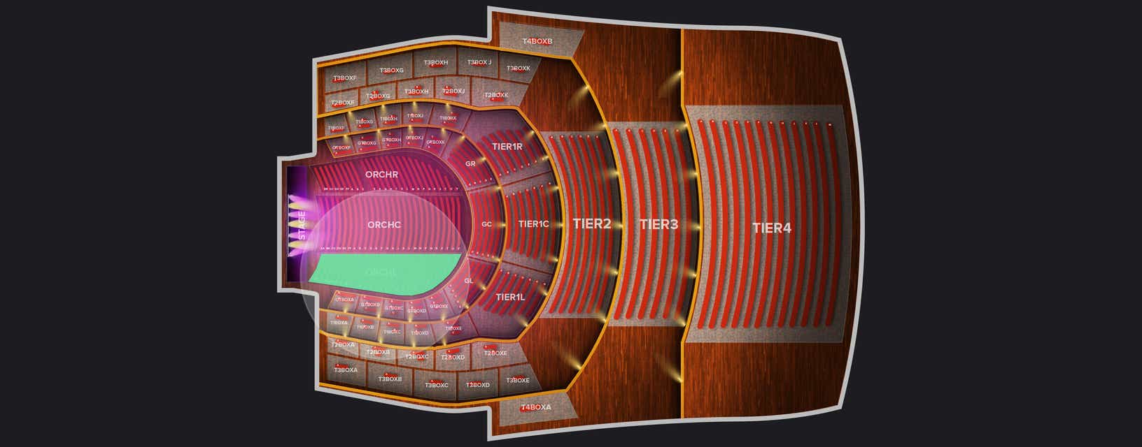 Seat view from Orchestar Left