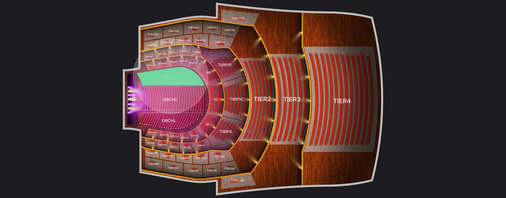 Seat view from Orchestar Right