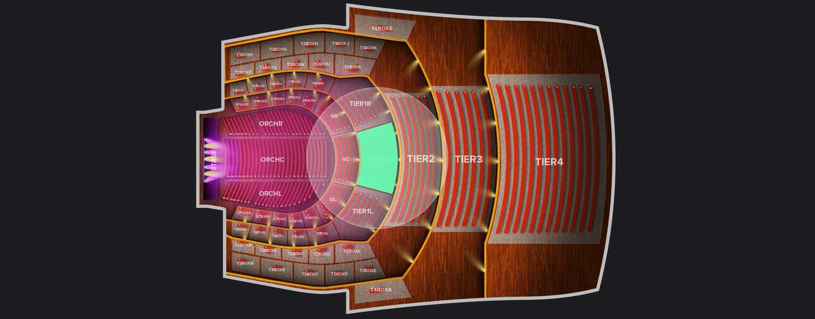 Seat view from First Tier Center