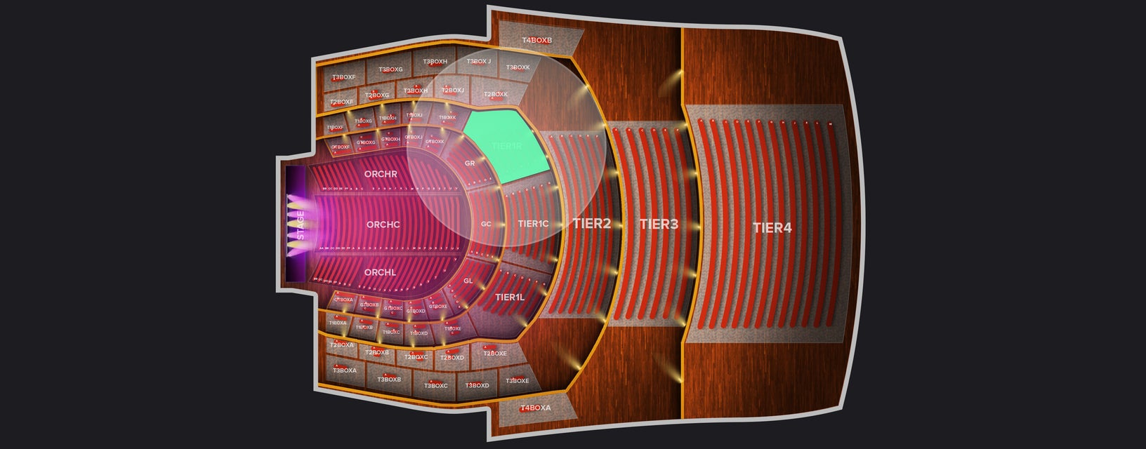 Seat view from First Tier Right