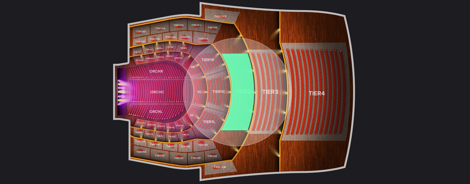 Seat view from Second Tier