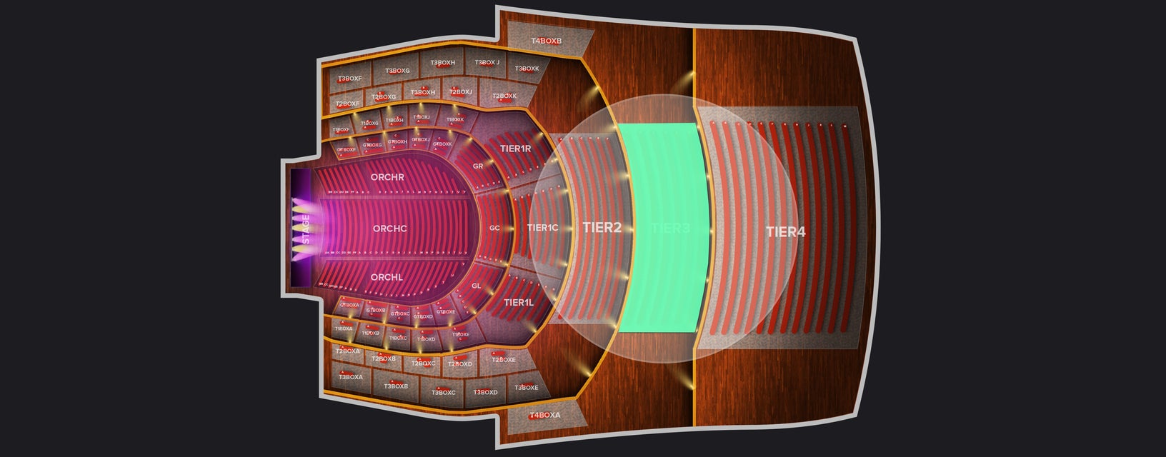 Seat view from Third Tier