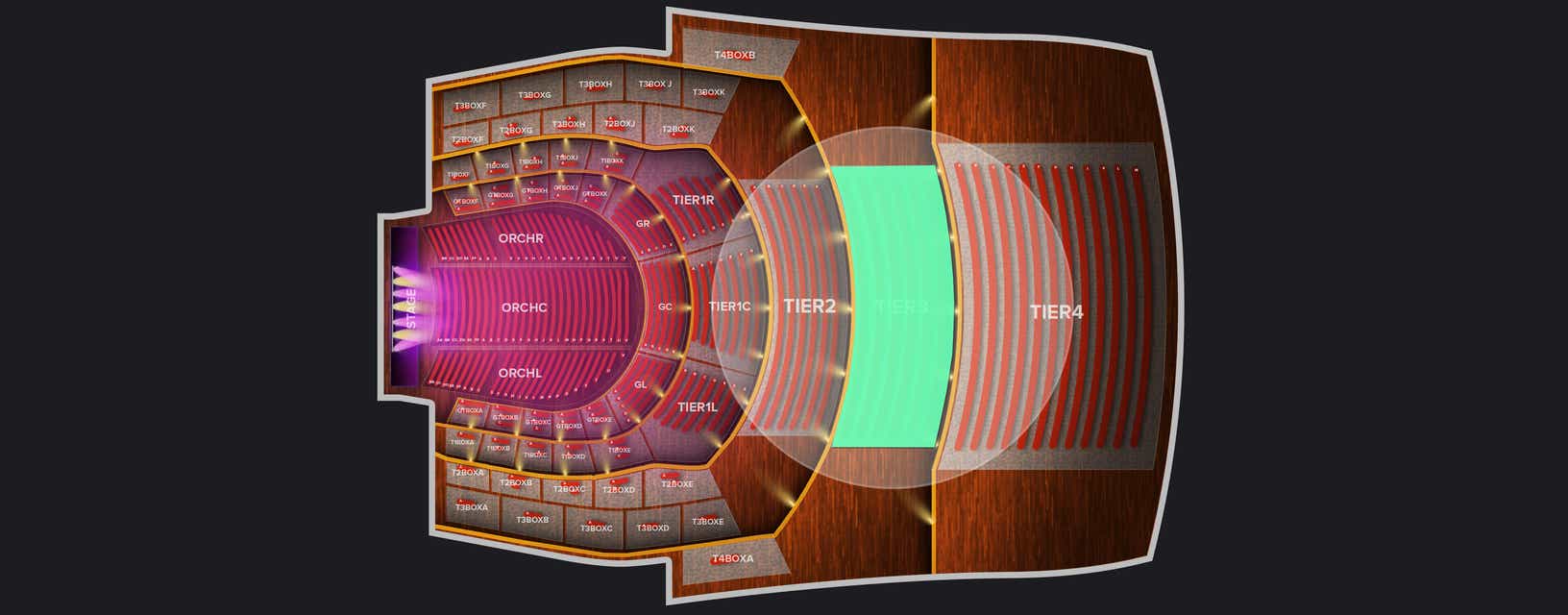 Seat view from Third Tier