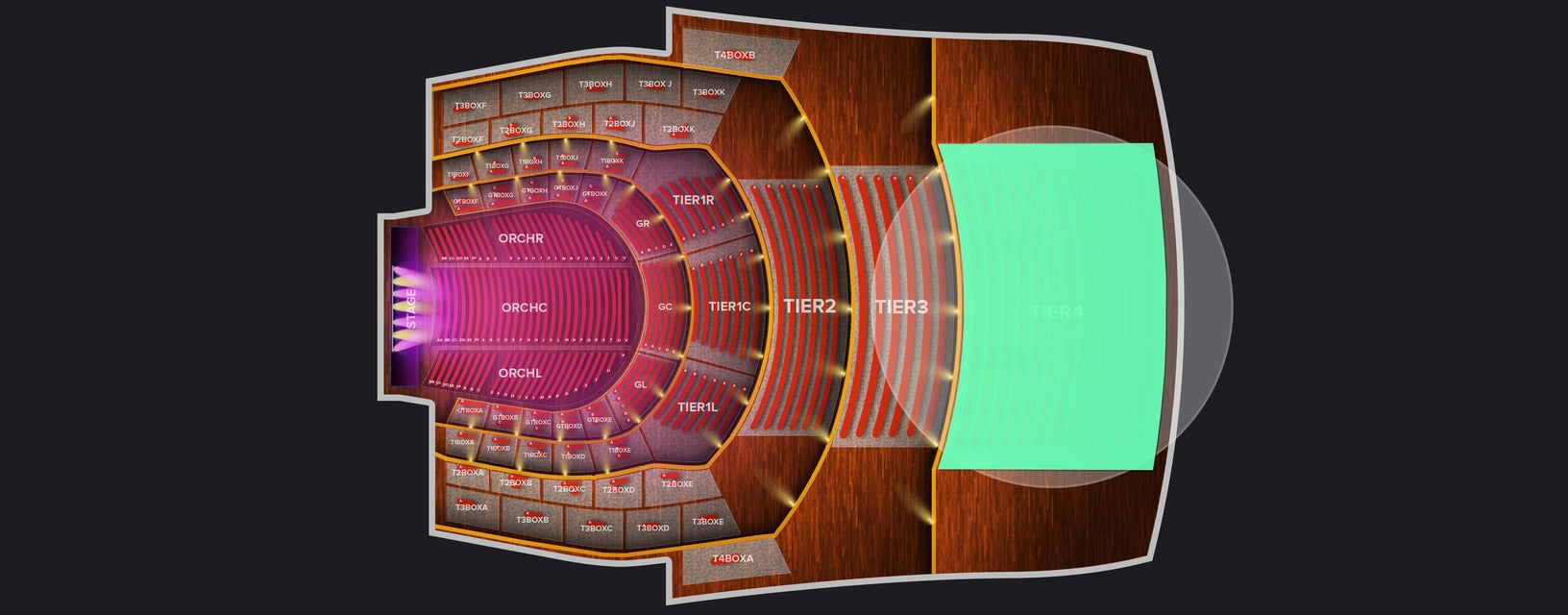 Seat view from Fourth Tier