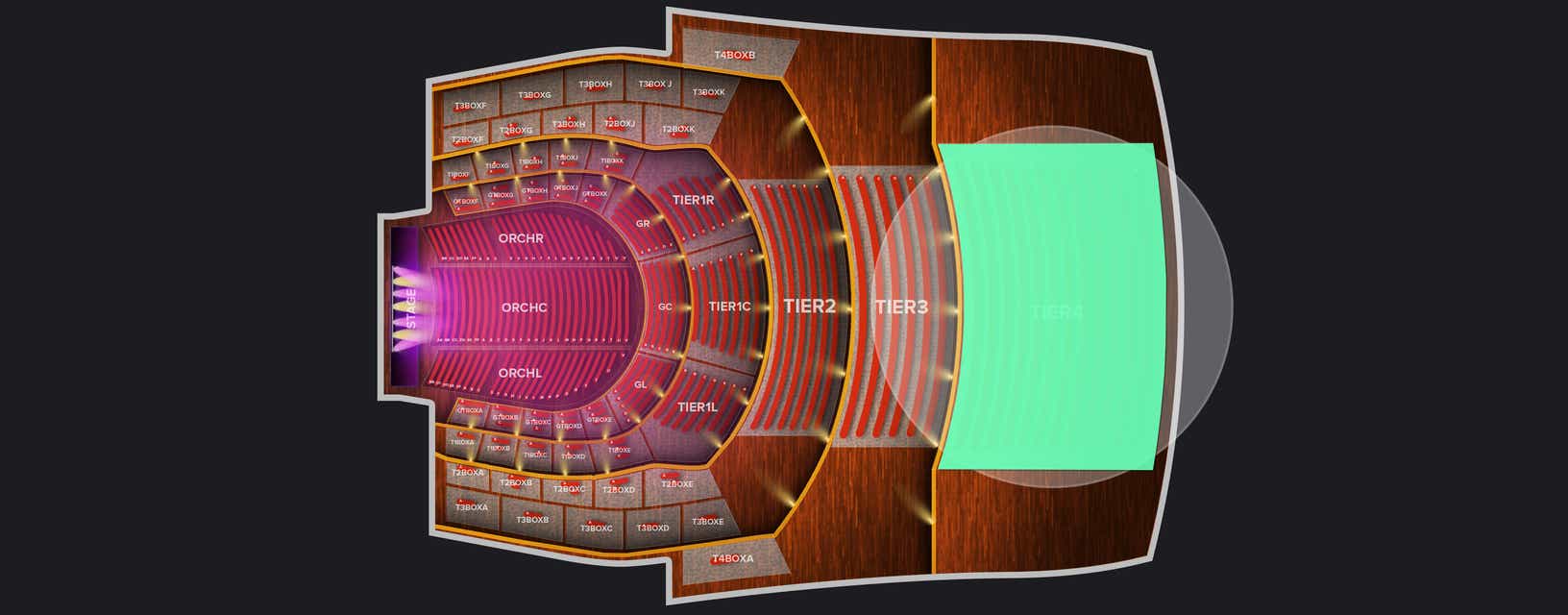 Seat view from Fourth Tier