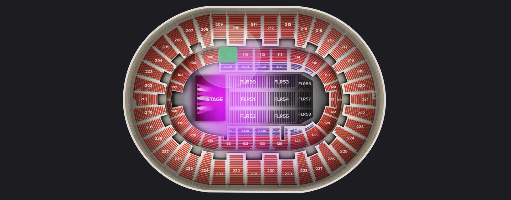 Seat view from Lower