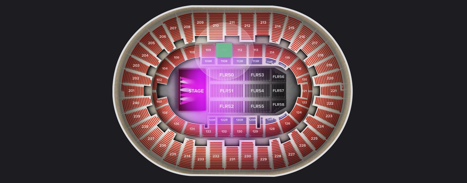 Seat view from Lower