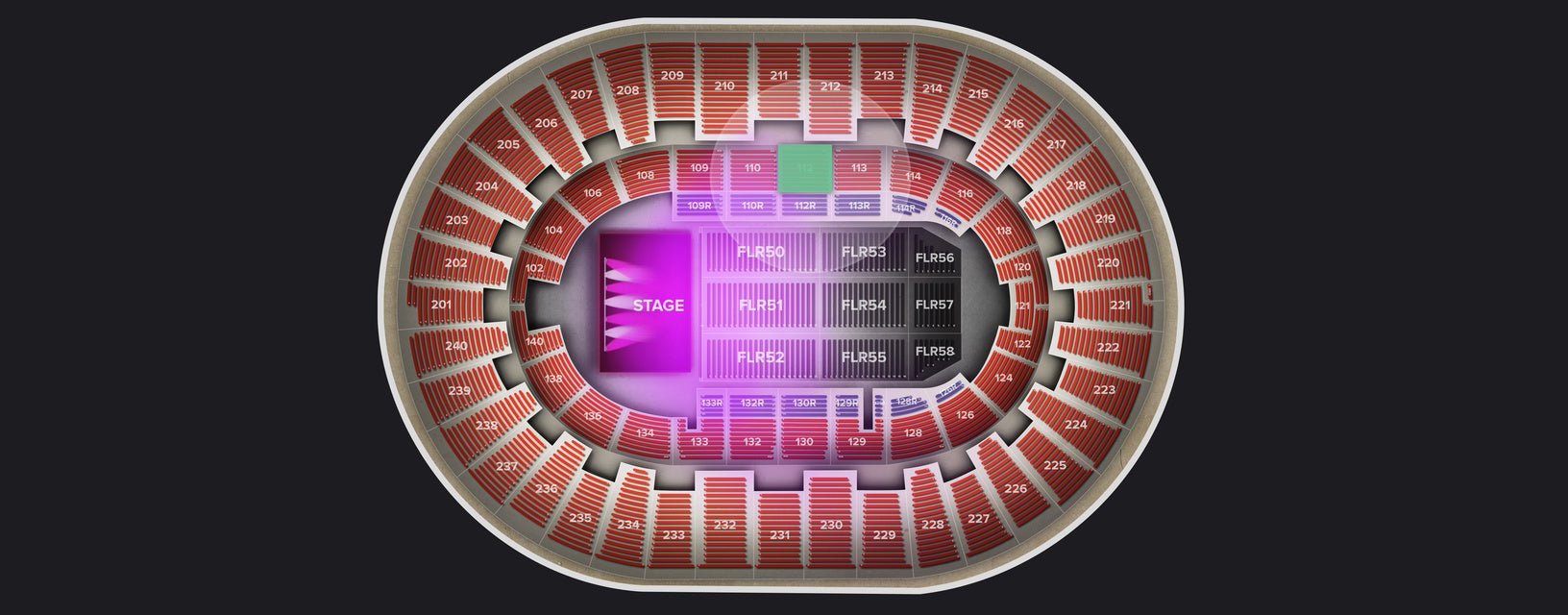 Seat view from Lower