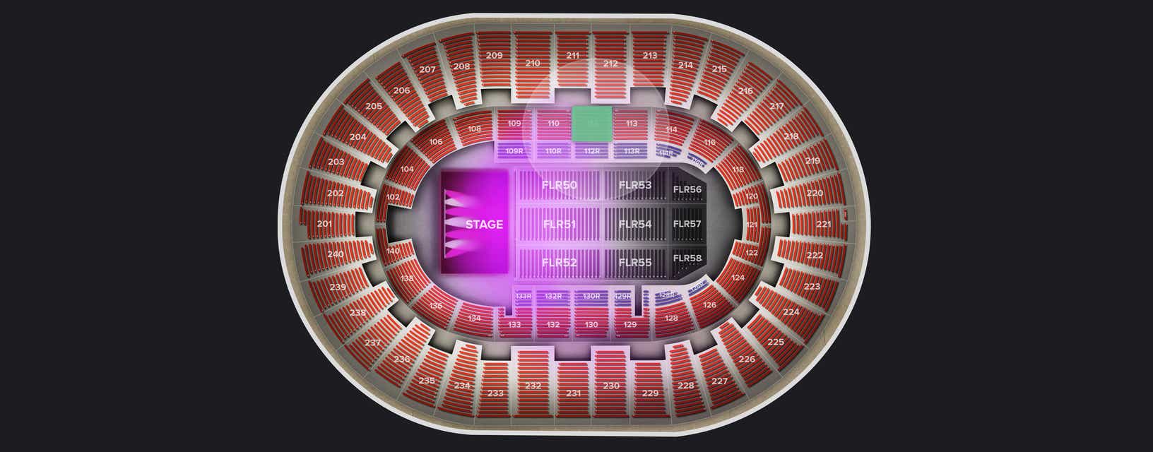 Seat view from Lower