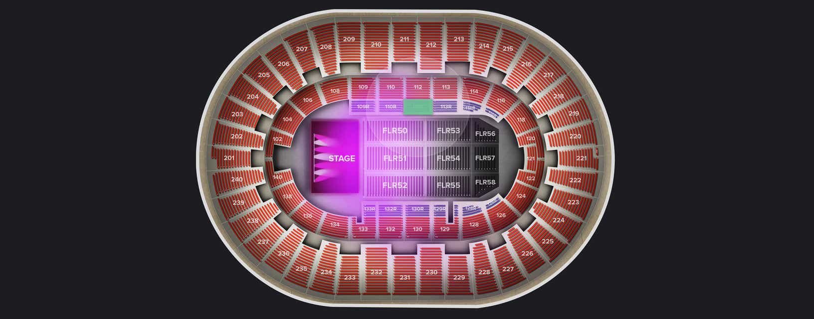 Seat view from Lower Riser