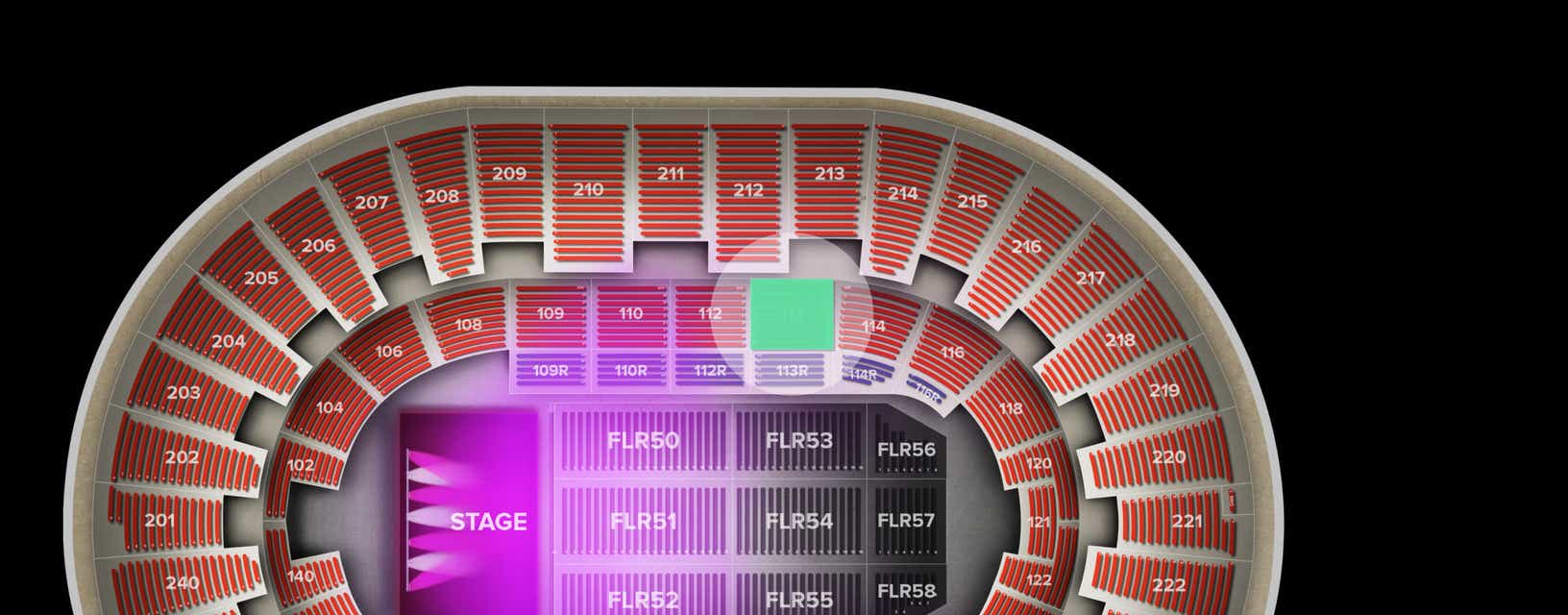 Seat view from Lower