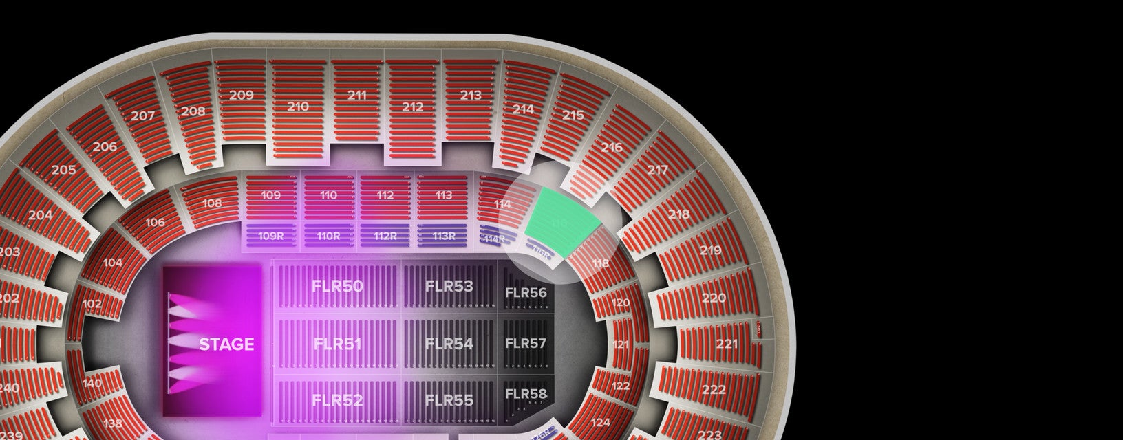 Seat view from Lower