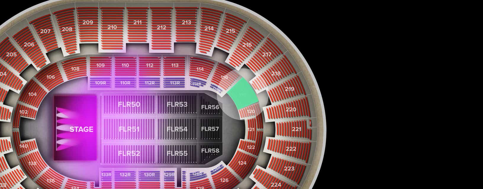 Seat view from Lower