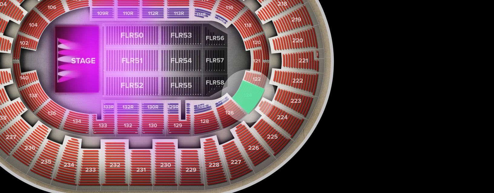 Seat view from Lower
