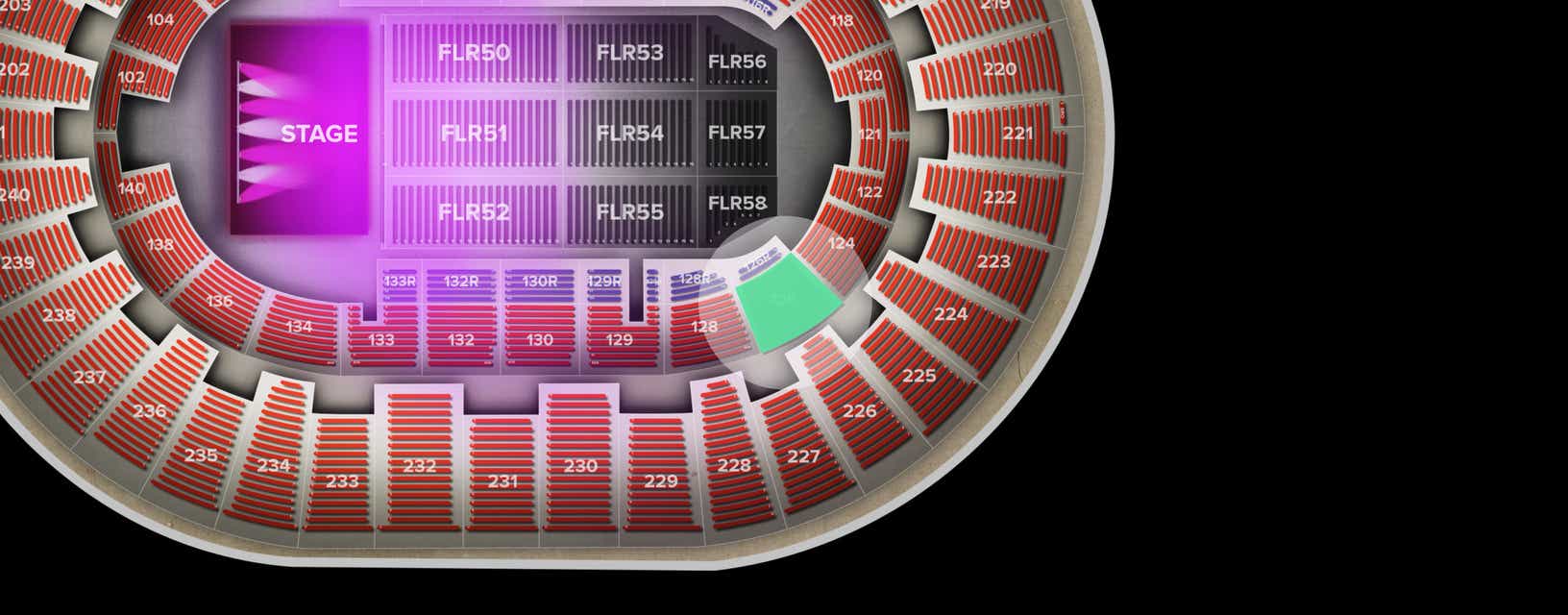 Seat view from Lower