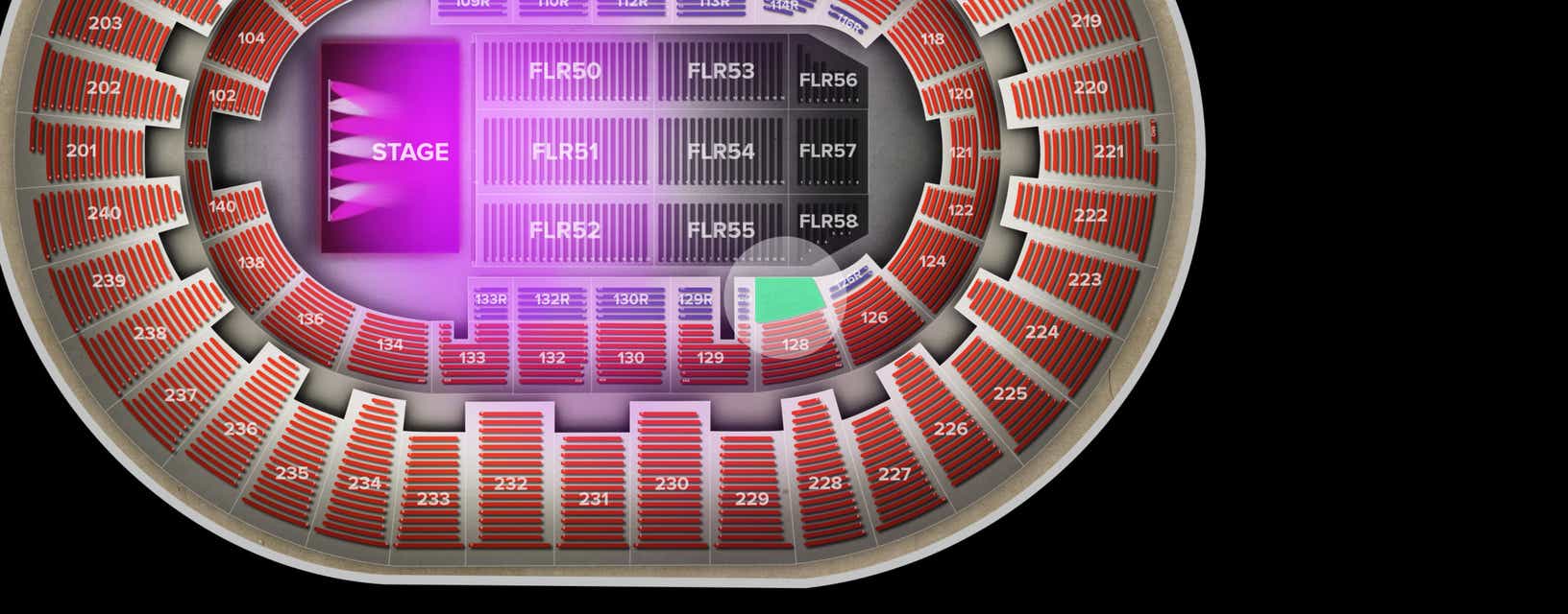 Seat view from Lower Riser