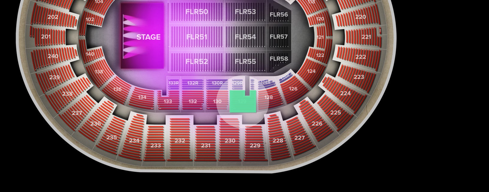 Seat view from Lower