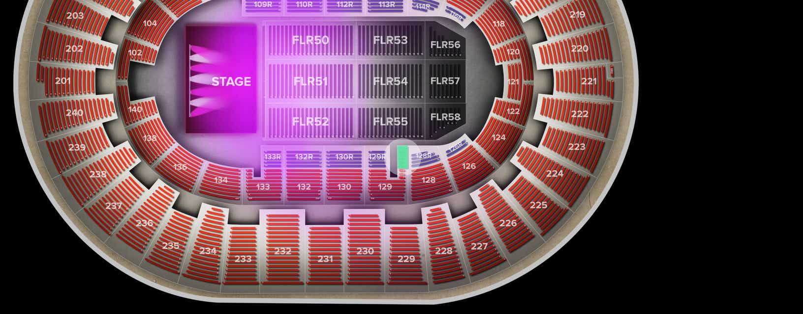 Seat view from Lower Riser
