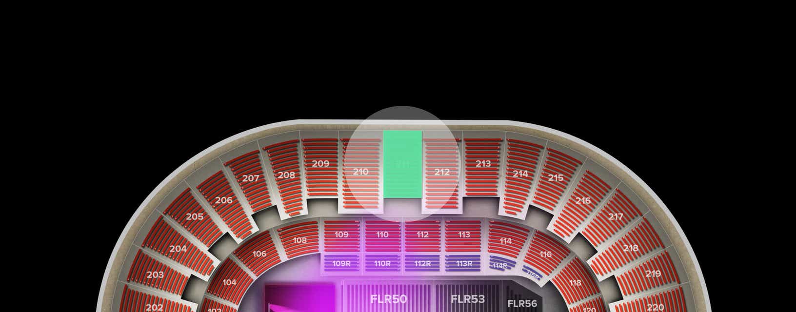 Seat view from Upper