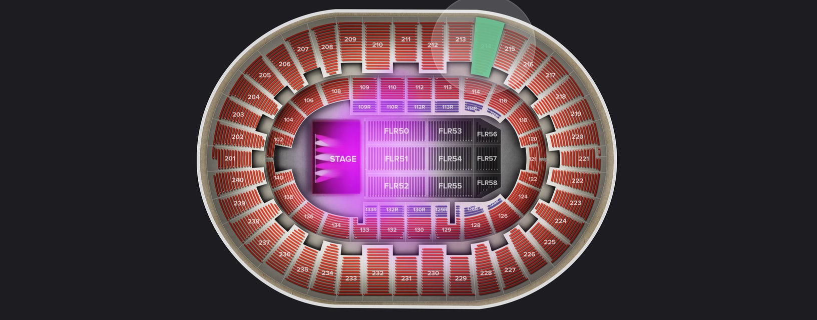 Seat view from Upper
