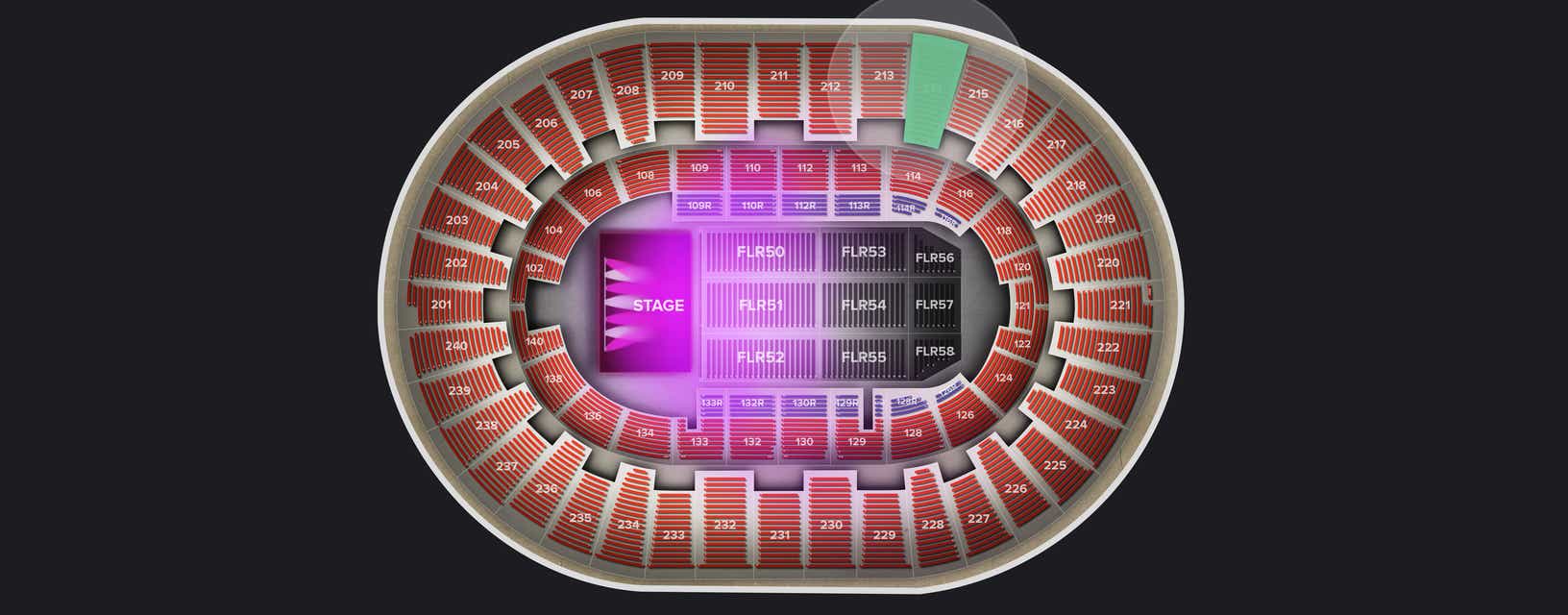 Seat view from Upper