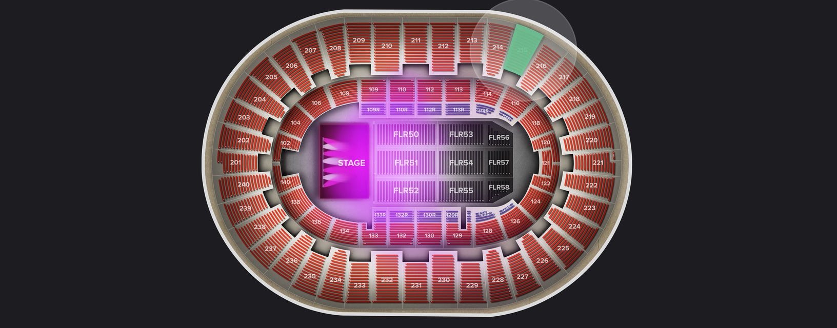 Seat view from Upper