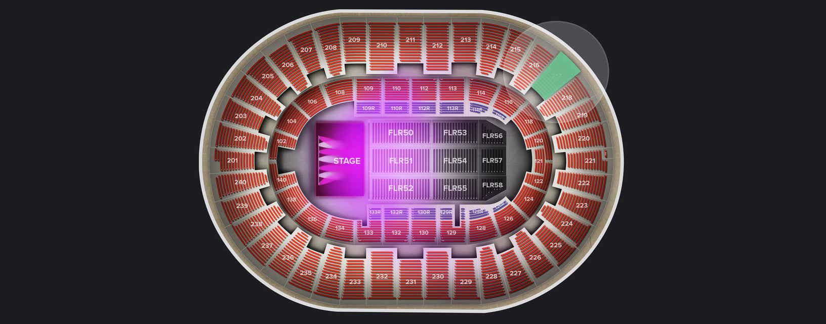 Seat view from Upper