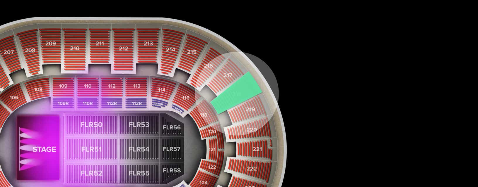 Seat view from Upper