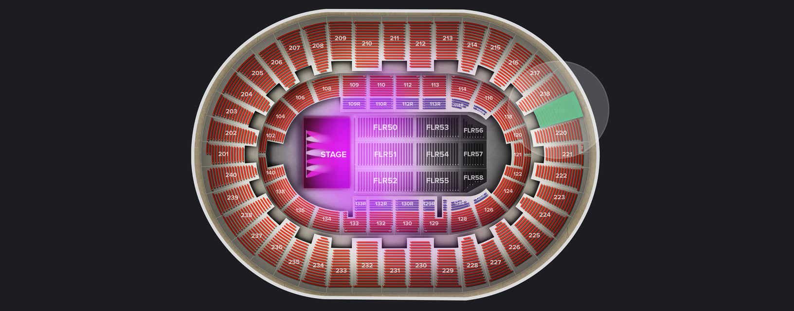 Seat view from Upper