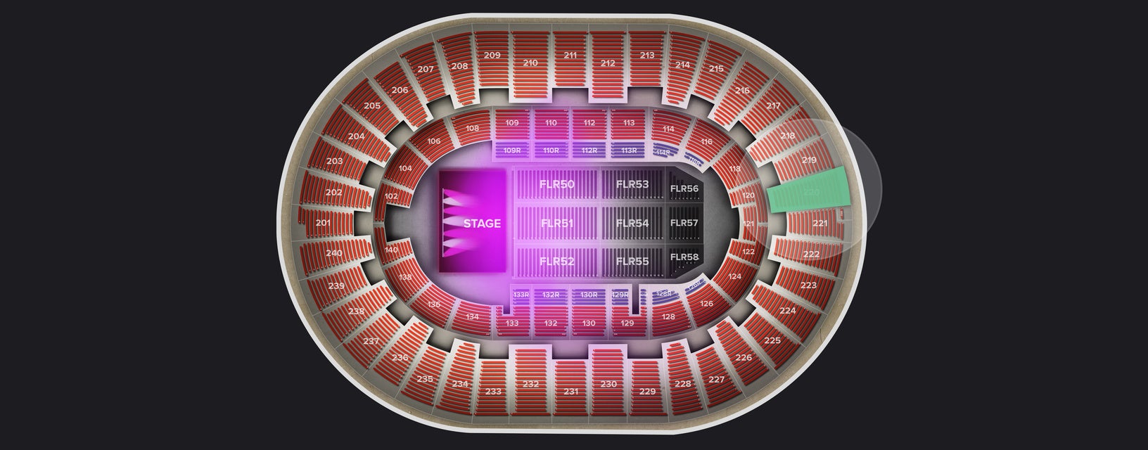 Seat view from Upper