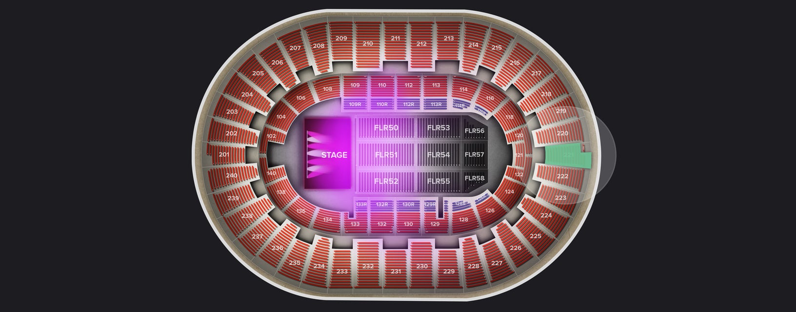 Seat view from Upper