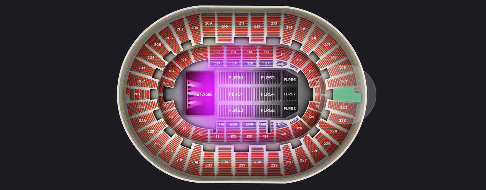 Seat view from Upper