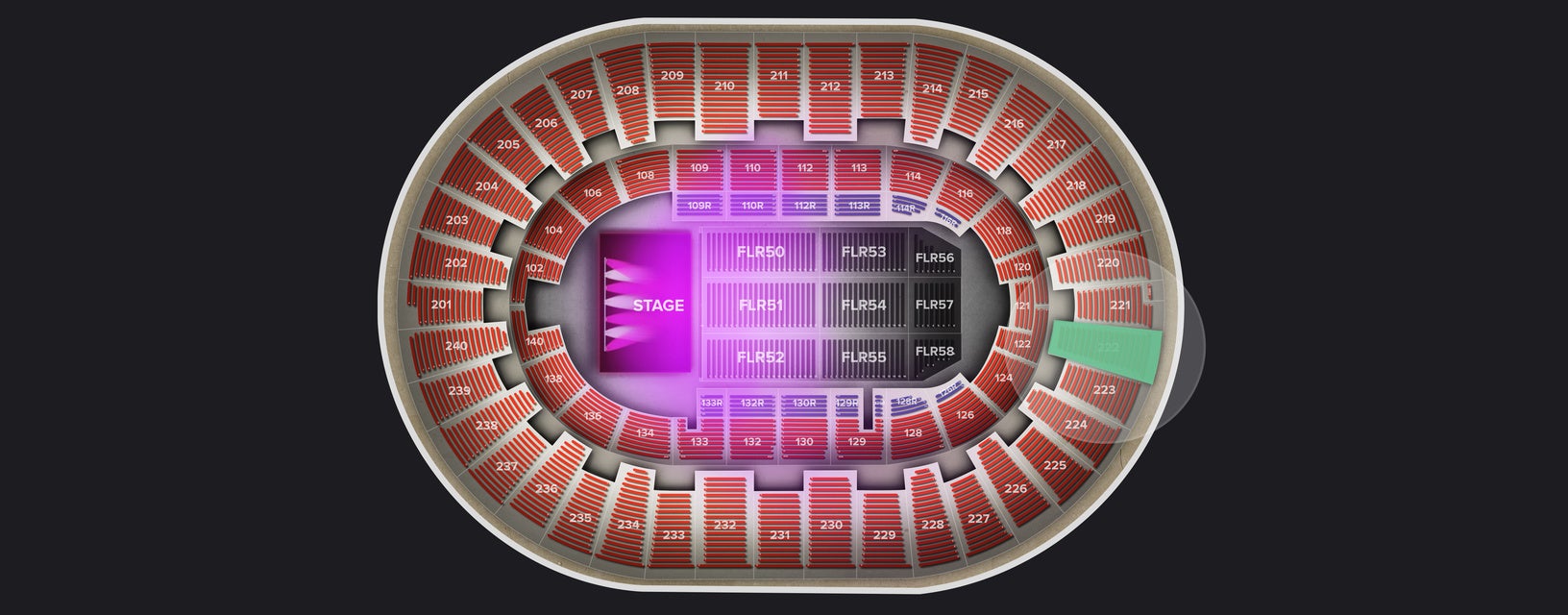 Seat view from Upper