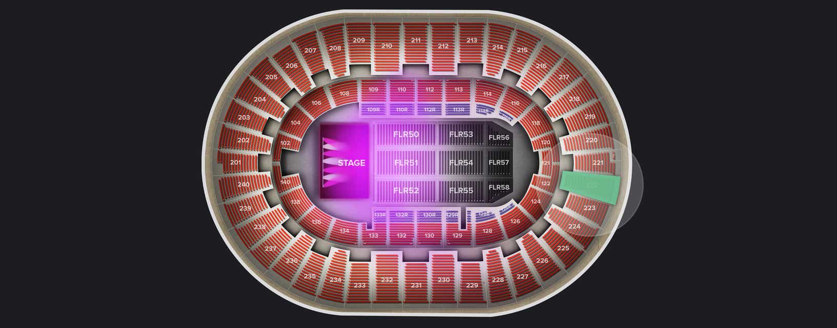 Seat view from Upper
