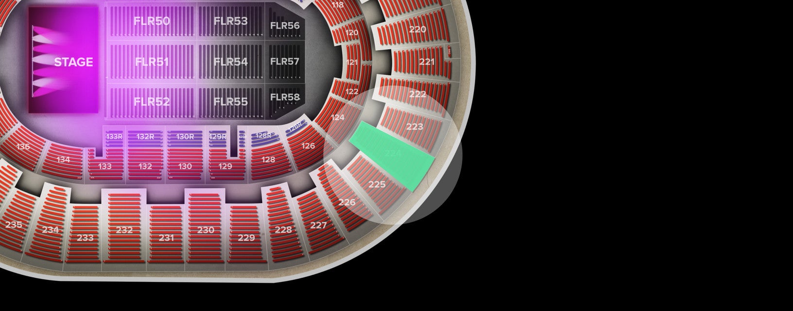 Seat view from Upper