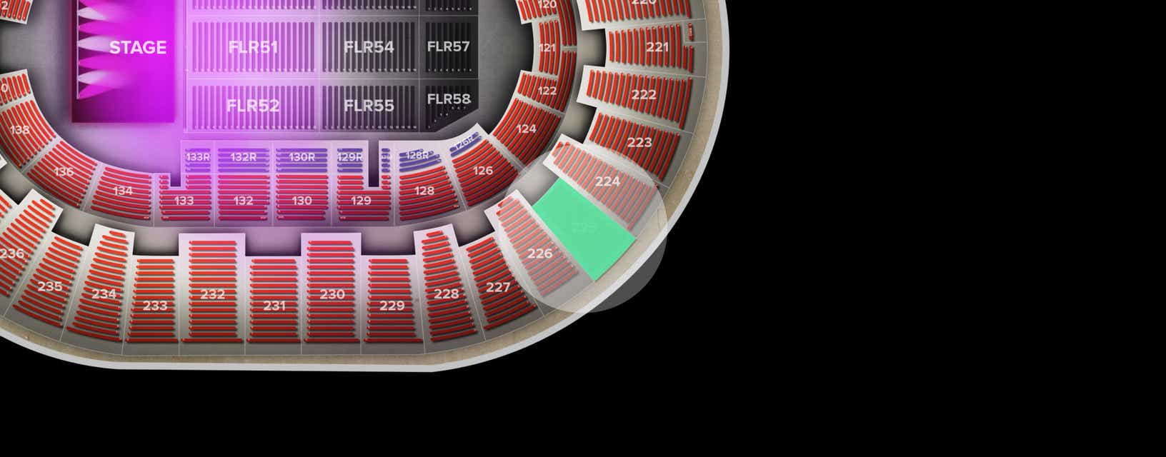 Seat view from Upper
