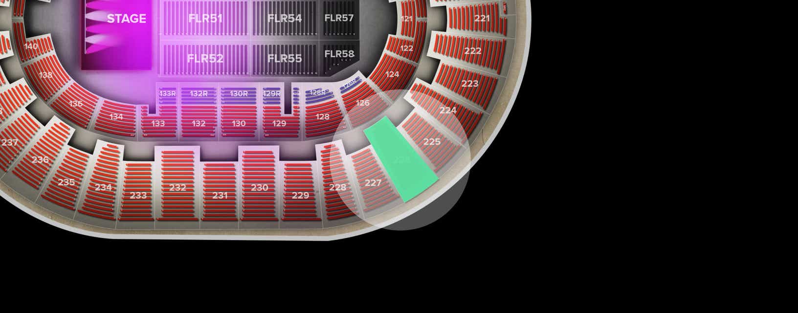 Seat view from Upper