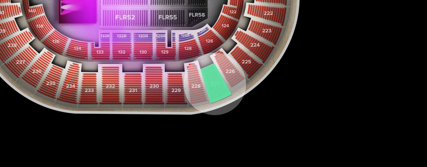 Seat view from Upper