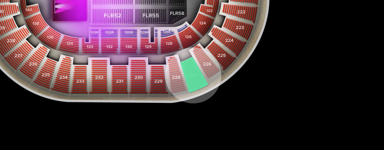 Seat view from Upper