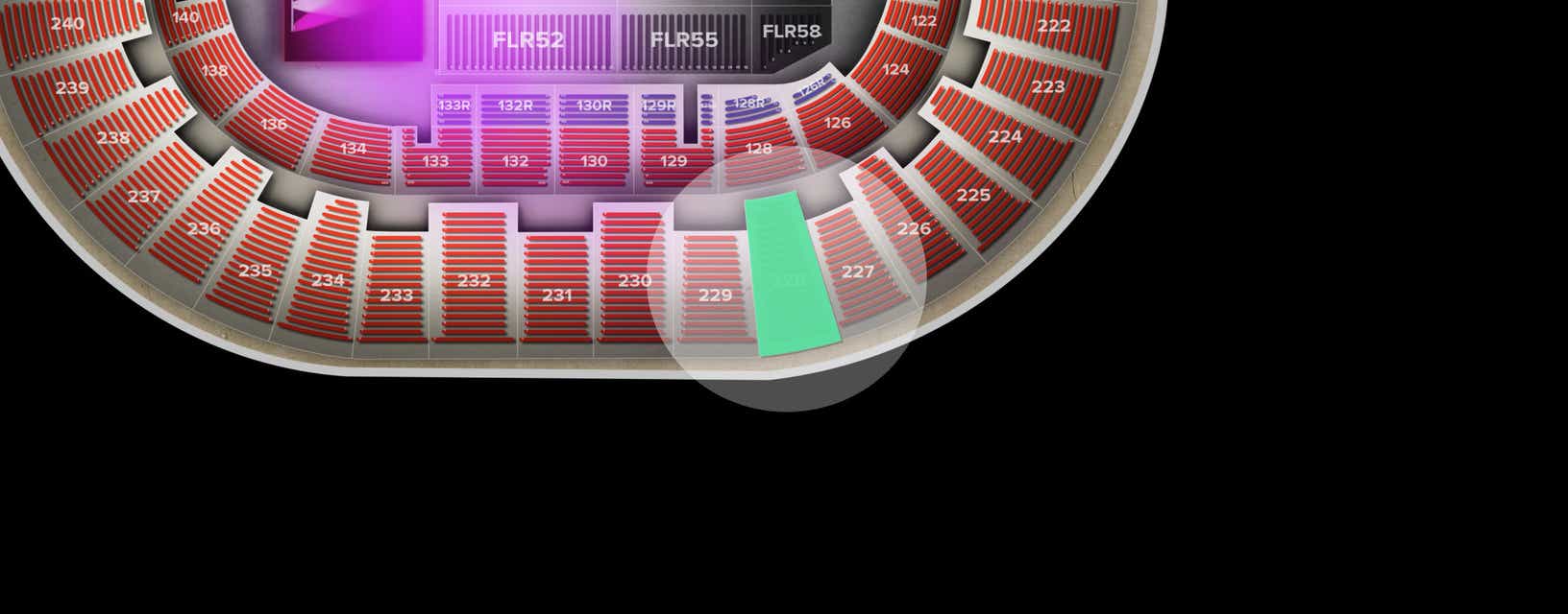 Seat view from Upper